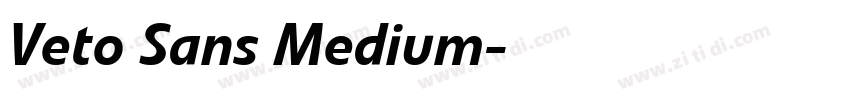 Veto Sans Medium字体转换